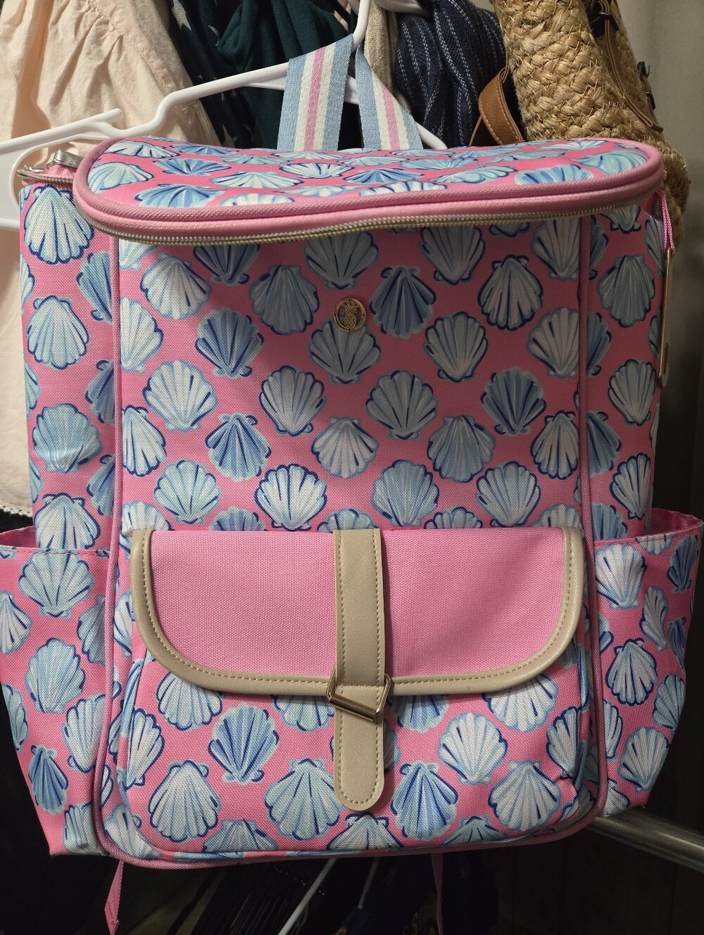 Simply Southern Seashell Cooler Bookbag EUC